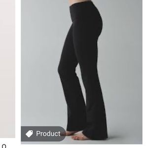 Lululemon black luon pants legging groove pants 4